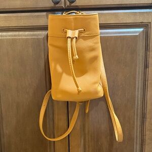 HOBO Mustard Leather Backpack